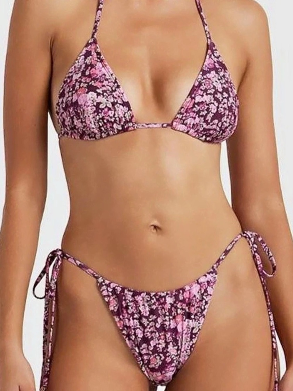 NWOT Peony Floral Bikini Set